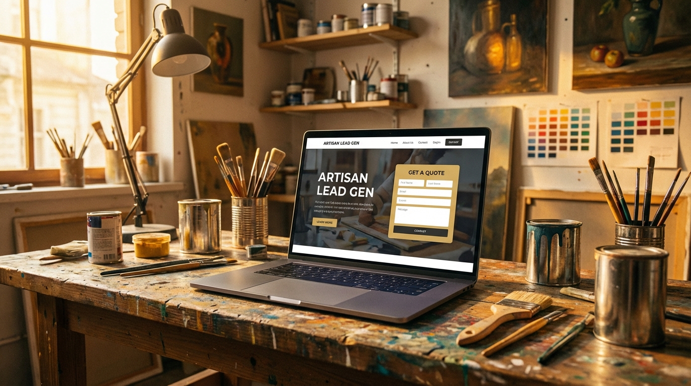 Leads online binnenhalen als schilder: van website naar opdracht