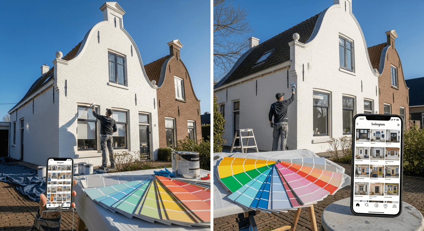 Social media voor schilders: meer klanten werven via Instagram en Facebook